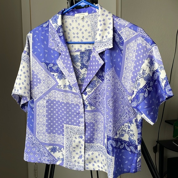 Women’s Crop Top Blouse - Picture 1 of 4